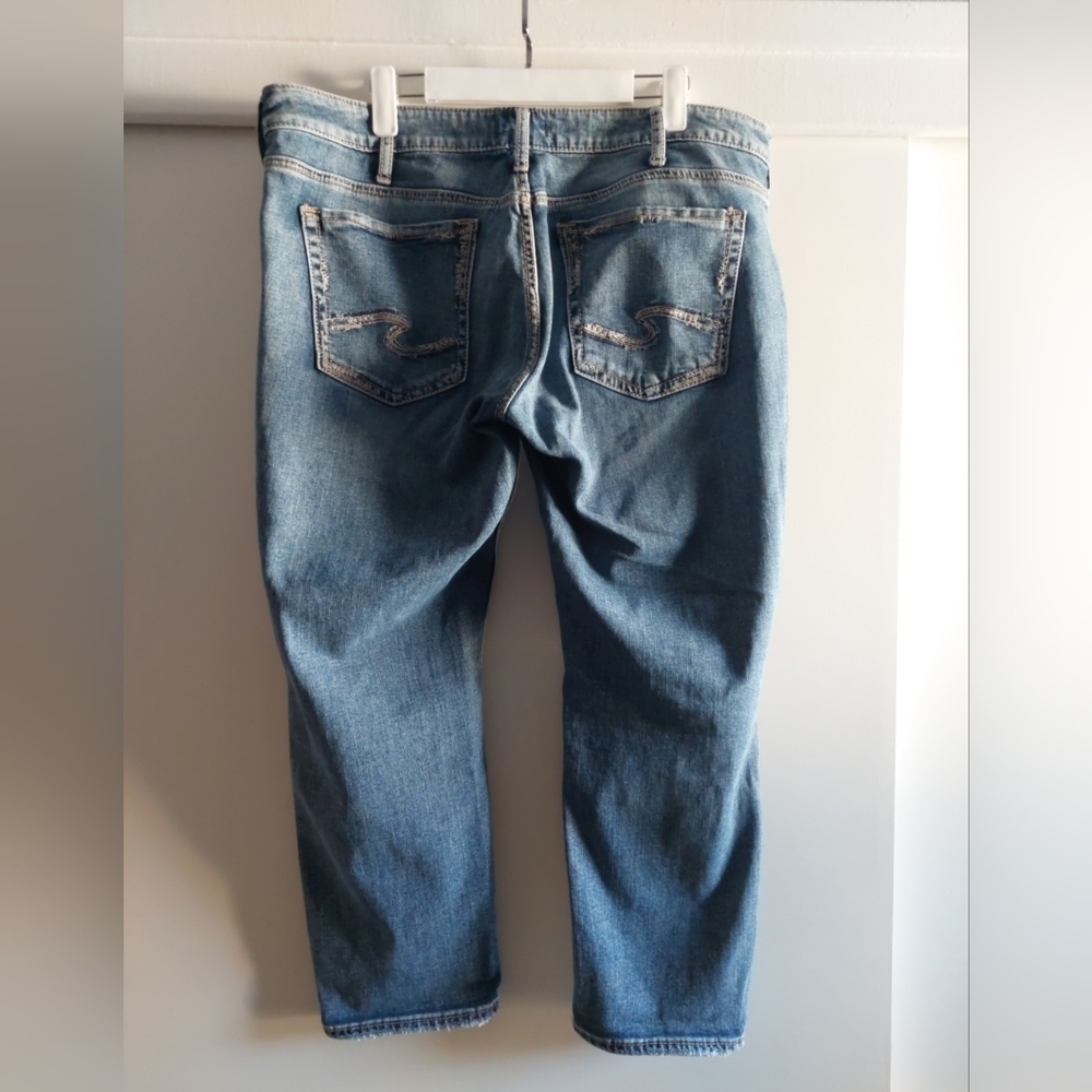 Silver Jeans Boyfriend Distressed Jeans 33x25 - Picture 4 of 7